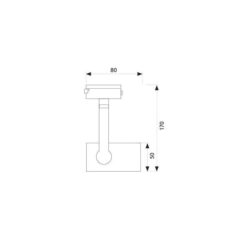 Vivalux VIV004056 Спот за релсов монтаж EXEO TL901 PAR30 E27 бял