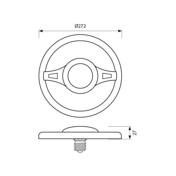 Vivalux VIV003707 Ринг LED лампа JUPITER LED 24W 2050lm E27 3000K