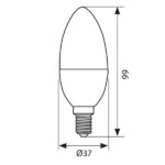 Vivalux VIV004456 LED лампа MAX LED 8W 806lm E14 3000K