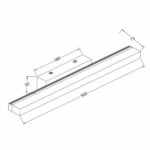 Vivalux VIV004722 LED тяло за баня DAFNE LED 12W 4000K черен