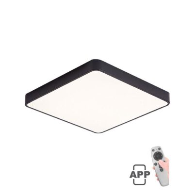 Vito 2026210 LED CEILING SQUARE LIGHTING FIXTURE FINESSE S1-60 600*600*H50 60W DIMMABLE+MOBILE BLACK