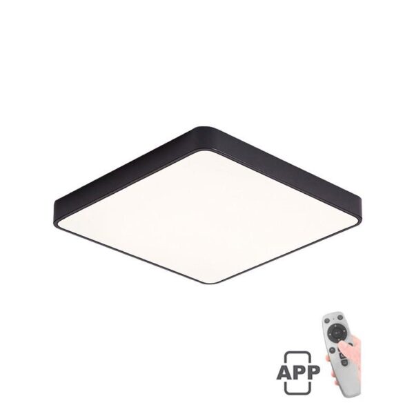 Vito 2026210 LED CEILING SQUARE LIGHTING FIXTURE FINESSE S1-60 600*600*H50 60W DIMMABLE+MOBILE BLACK