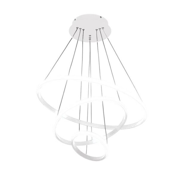 Vito 2025960 LED PENDANT FIXTURE 3 DISCS Φ600/Φ400/Φ200mm 40W 4000K (NATURAL WHITE) 3200Lm TRIO WHITE