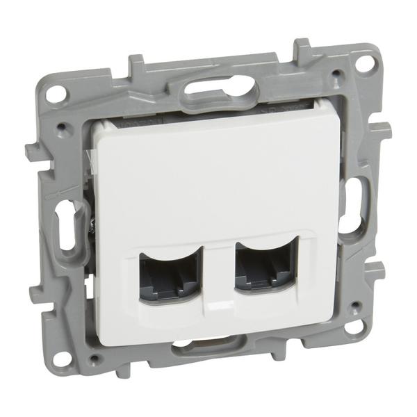 Legrand 764574 РОЗЕТКА 2xRJ45 UTP КАТЕГОРИЯ 6 NILOE LEGRAND - БЯЛ