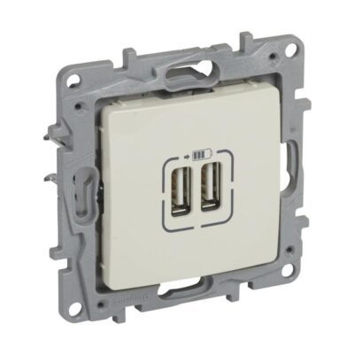 Legrand 764694 ДВОЙНА USB РОЗЕТКА 2400МА NILOE LEGRAND - КРЕМ