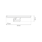 Milagro ML028 Аплик SHINE CHROME 30см 7W LED