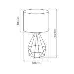 Milagro ML164 Настолна лампа TRIANGOLO 1xE27