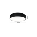 Milagro ML3832 OHIO BLACK 24W LED Плафониера Ø450мм