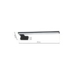 Milagro ML4381 SHINE BLACK 45cm 11W LED стенна лампа