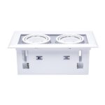 Milagro ML473 BLOCCO БЯЛА ЛАМПА ВГРАДЕН МОНТАЖ 2x7W GU10 LED