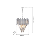 Milagro ML5991 Полилей MADISON CHROME 9xE14