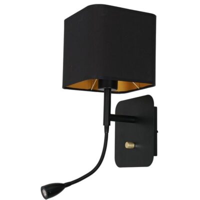 Milagro ML6366 NAPOLI BLACK/GOLD аплик 1xE27 + 1W LED