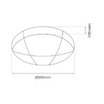 Milagro ML6391 BOB 24W LED плафон Ø390 мм