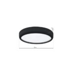 Milagro ML6394 GEA BLACK 36W LED Плафониера Ø390 мм