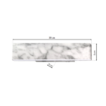 Milagro ML6474 PIERCE WHITE 12W LED стенна лампа