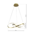 Milagro ML6772 ВИСЯЩА ЛАМПА CAPPIO GOLD 36W LED