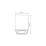 Milagro ML7012 Спот Bima Square White 1xGU10