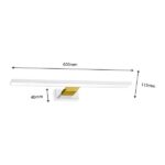 Milagro ML7884 SHINE WHITE/GOLD стенна лампа 60cm 13.8W LED