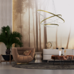 Milagro ML7947 Висяща LED лампа ROTONDA GOLD 93W