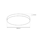 Milagro ML7970 LED Плафон MAYA ЧЕРЕН ПЛАФОН 13W PIR Ø330 мм