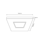 Milagro ML8234 Плафон SPARKY 65W + дистанционно