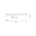 Milagro ML8250 PINTO SATIN GOLD 7W LED стенна лампа 30см