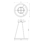 Milagro ML8421 GALAXIA GOLD 26W LED висяща лампа