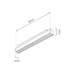 Milagro ML8926 МАГНИТНА ПИСТА 18W LED 3000K