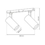 Milagro ML8932 МАГНИТНА ПИСТА 2x10W LED 3000K