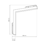 Milagro ML8933 МАГНИТНА ПИСТА L-ДОЛУ 24W 3000K