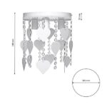 Milagro MLP1148 Плафон CORAZON WHITE 3xE27
