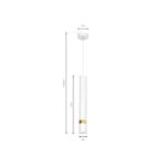 Milagro MLP6081 JOKER WHITE/GOLD 1xGU10 висяща лампа