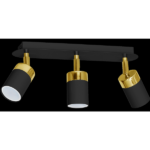 Milagro MLP6125 Плафон JOKER BLACK/GOLD 3xGU10