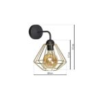 Milagro MLP6269 LUPO BLACK/GOLD аплик 1xE27