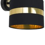 Milagro MLP6317 PALMIRA BLACK / GOLD аплик 1xE27 60W