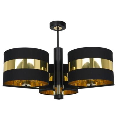 Milagro MLP6321 PALMIRA BLACK / GOLD Плафониера 3xE27