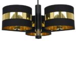 Milagro MLP6321 PALMIRA BLACK / GOLD Плафониера 3xE27
