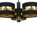 Milagro MLP6321 PALMIRA BLACK / GOLD Плафониера 3xE27