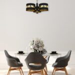 Milagro MLP6321 PALMIRA BLACK / GOLD Плафониера 3xE27