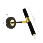 Milagro MLP6332 MONZA BLACK/GOLD 1xG9 8W аплик