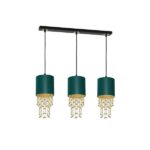 Milagro MLP64500 ALMERIA GREEN/GOLD висяща лампа 3xE27