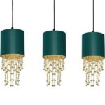 Milagro MLP64500 ALMERIA GREEN/GOLD висяща лампа 3xE27