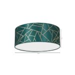Milagro MLP7577 ZIGGY GREEN Gold/Бутилка зелена Плафониера 2xE27 Ø40см