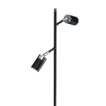 Milagro MLP7750 Подова лампа JOKER BLACK/CHROME 2xGU10