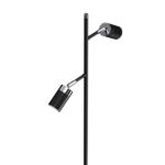 Milagro MLP7750 Подова лампа JOKER BLACK/CHROME 2xGU10