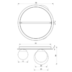 Milagro MLP7966 Плафон PLATO 2xE14 + 1xE27