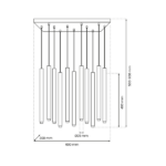 Milagro MLP8845 Висяща лампа MONZA BRASS 11xG9 max 8W LED