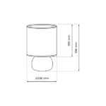 Milagro MLP8900 Нощна лампа VICKY WHITE 1xE27