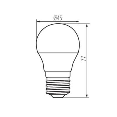 Kanlux 23419 LED Лампа източник на светлина BILO LED BILO 4,9W E27-WW