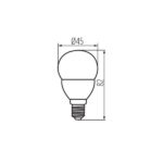 Kanlux 31312 LED Лампа източник на светлина G45 N G45 N 6,5W E14-NW